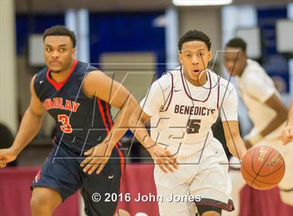 Thumbnail 3 in Findlay Prep vs. St. Benedict's Prep (Spalding Hoophall Classic) photogallery.