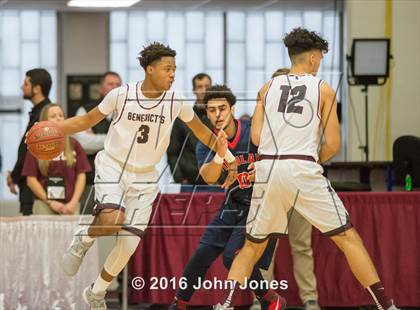 Thumbnail 1 in Findlay Prep vs. St. Benedict's Prep (Spalding Hoophall Classic) photogallery.