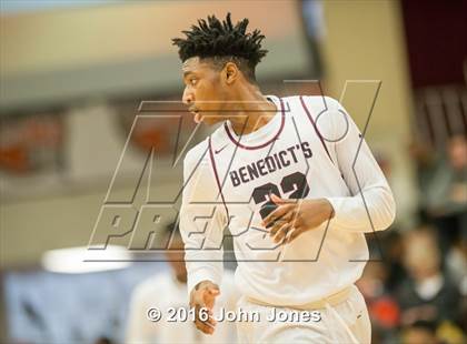 Thumbnail 2 in Findlay Prep vs. St. Benedict's Prep (Spalding Hoophall Classic) photogallery.