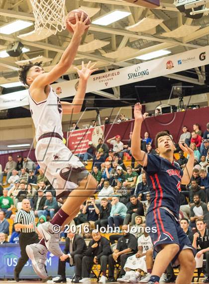 Thumbnail 1 in Findlay Prep vs. St. Benedict's Prep (Spalding Hoophall Classic) photogallery.