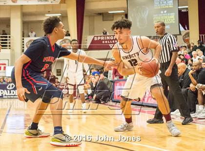 Thumbnail 3 in Findlay Prep vs. St. Benedict's Prep (Spalding Hoophall Classic) photogallery.