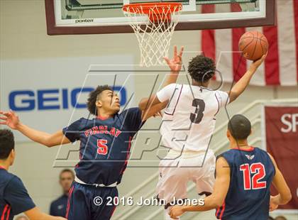Thumbnail 2 in Findlay Prep vs. St. Benedict's Prep (Spalding Hoophall Classic) photogallery.