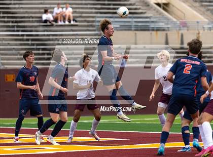 Thumbnail 2 in Seven Lakes vs Cinco Ranch (UIL Soccer 6A Region 3 Regional Final) photogallery.