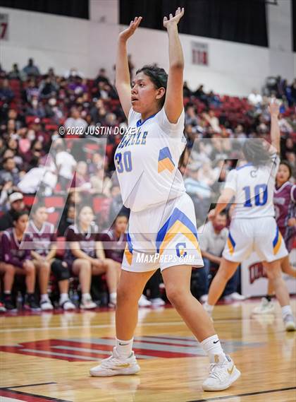 Thumbnail 3 in Coleville vs. Pyramid Lake (NIAA Class 1A State Girls Final) photogallery.