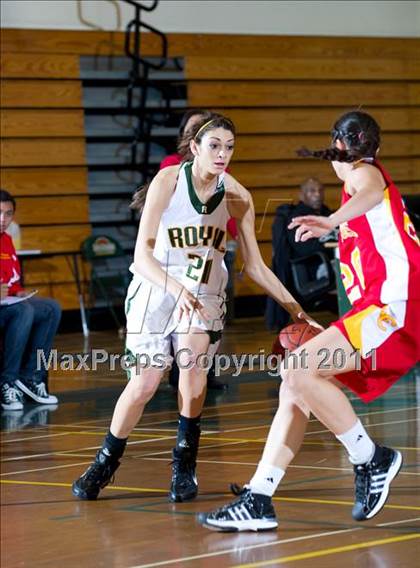 Thumbnail 2 in Royal vs. Cathedral Catholic (Santa Barbara Tournament of Champions) photogallery.