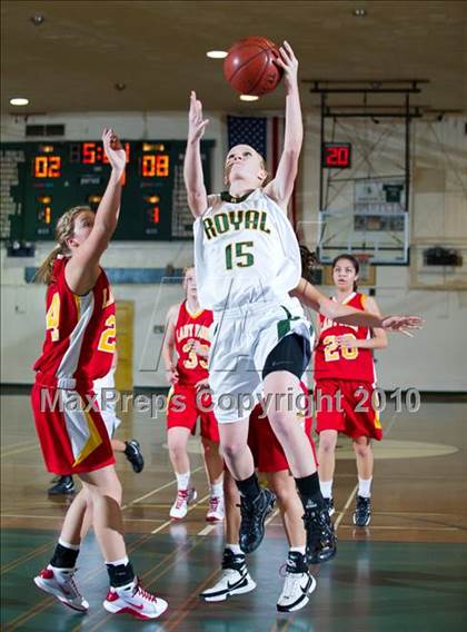 Thumbnail 2 in Royal vs. Cathedral Catholic (Santa Barbara Tournament of Champions) photogallery.