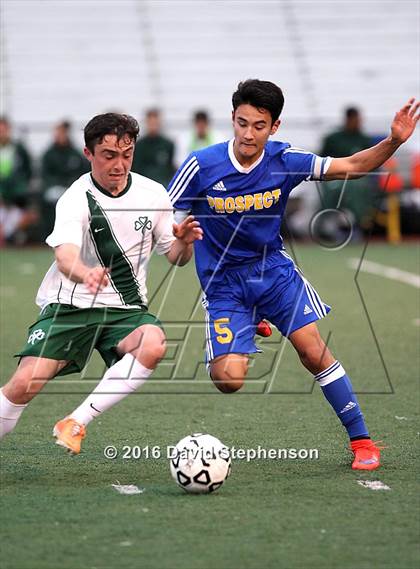 Thumbnail 2 in Prospect vs. Sacred Heart Cathedral Preparatory (CIF CCS D2 Final) photogallery.