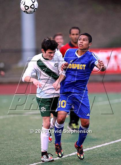 Thumbnail 1 in Prospect vs. Sacred Heart Cathedral Preparatory (CIF CCS D2 Final) photogallery.