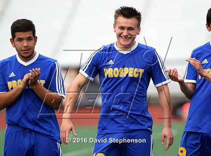 Thumbnail 2 in Prospect vs. Sacred Heart Cathedral Preparatory (CIF CCS D2 Final) photogallery.