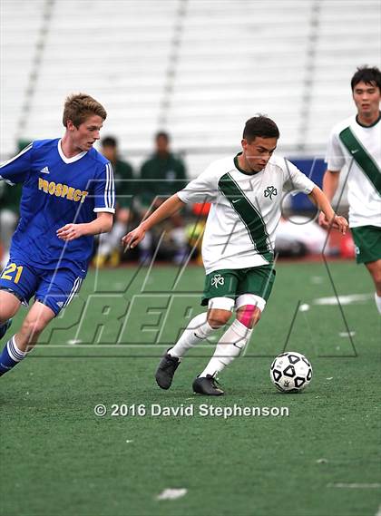 Thumbnail 2 in Prospect vs. Sacred Heart Cathedral Preparatory (CIF CCS D2 Final) photogallery.
