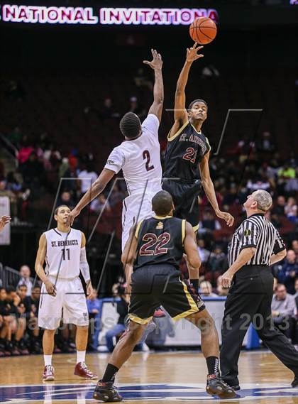 Thumbnail 2 in St. Anthony vs. St. Benedict's (Newark National Invitational) photogallery.