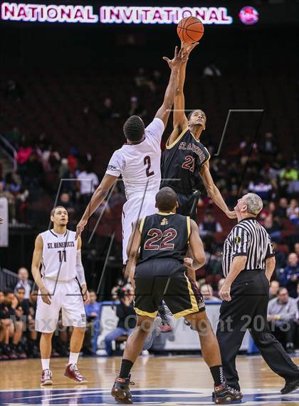 Thumbnail 3 in St. Anthony vs. St. Benedict's (Newark National Invitational) photogallery.