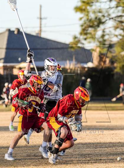Thumbnail 1 in Cedar Ridge vs Brother Martin (Allstate SugarBowl Lacrosse Classic) photogallery.