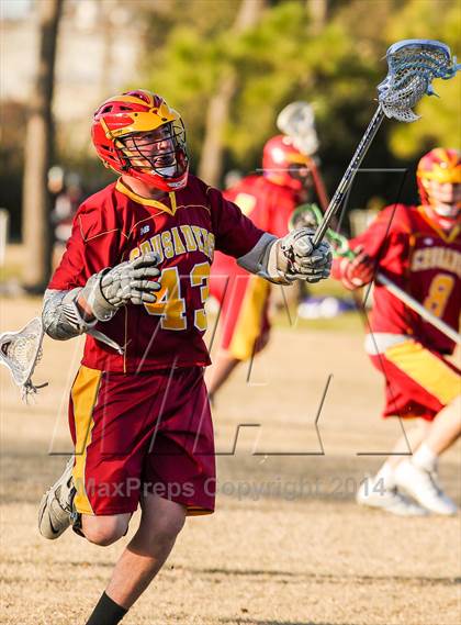 Thumbnail 3 in Cedar Ridge vs Brother Martin (Allstate SugarBowl Lacrosse Classic) photogallery.