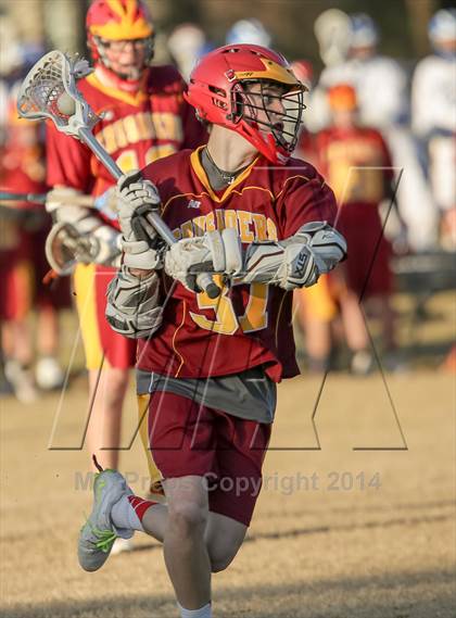 Thumbnail 2 in Cedar Ridge vs Brother Martin (Allstate SugarBowl Lacrosse Classic) photogallery.