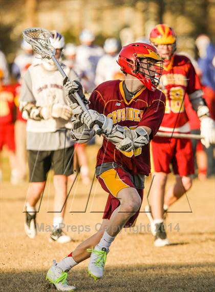 Thumbnail 3 in Cedar Ridge vs Brother Martin (Allstate SugarBowl Lacrosse Classic) photogallery.