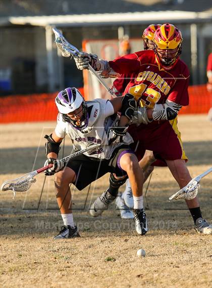 Thumbnail 1 in Cedar Ridge vs Brother Martin (Allstate SugarBowl Lacrosse Classic) photogallery.