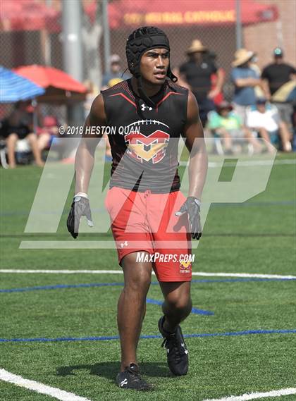 Thumbnail 1 in Orange Lutheran vs. Mission Viejo (Battle at the Beach 7-on-7) photogallery.