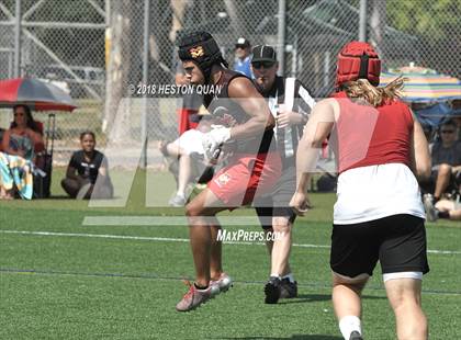 Thumbnail 2 in Orange Lutheran vs. Mission Viejo (Battle at the Beach 7-on-7) photogallery.