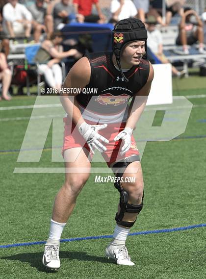 Thumbnail 3 in Orange Lutheran vs. Mission Viejo (Battle at the Beach 7-on-7) photogallery.