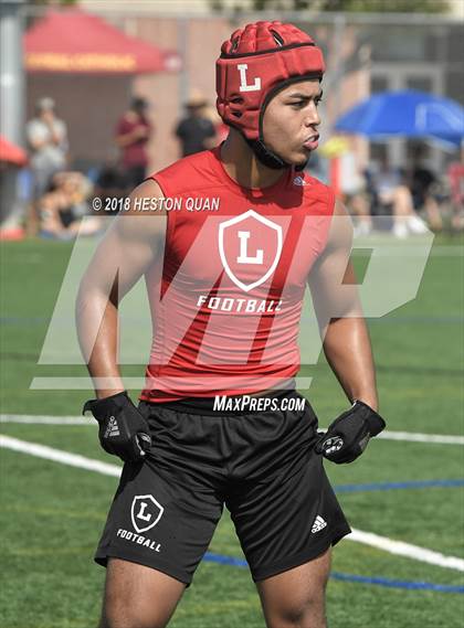 Thumbnail 2 in Orange Lutheran vs. Mission Viejo (Battle at the Beach 7-on-7) photogallery.