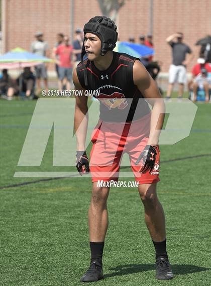 Thumbnail 3 in Orange Lutheran vs. Mission Viejo (Battle at the Beach 7-on-7) photogallery.