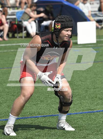 Thumbnail 1 in Orange Lutheran vs. Mission Viejo (Battle at the Beach 7-on-7) photogallery.
