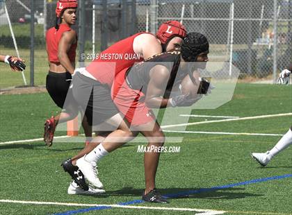 Thumbnail 1 in Orange Lutheran vs. Mission Viejo (Battle at the Beach 7-on-7) photogallery.
