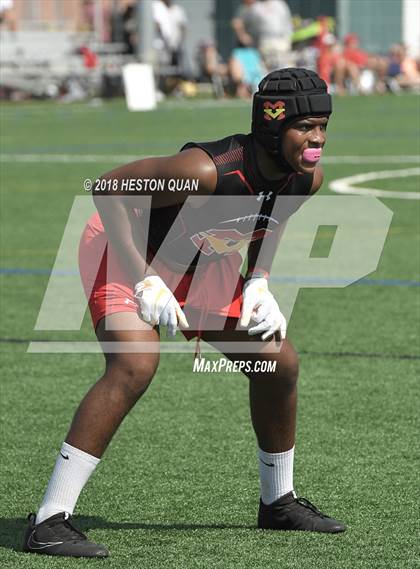 Thumbnail 3 in Orange Lutheran vs. Mission Viejo (Battle at the Beach 7-on-7) photogallery.