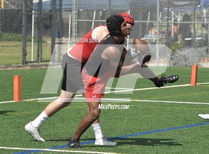 Thumbnail 2 in Orange Lutheran vs. Mission Viejo (Battle at the Beach 7-on-7) photogallery.