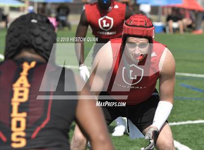 Thumbnail 2 in Orange Lutheran vs. Mission Viejo (Battle at the Beach 7-on-7) photogallery.