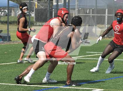 Thumbnail 3 in Orange Lutheran vs. Mission Viejo (Battle at the Beach 7-on-7) photogallery.