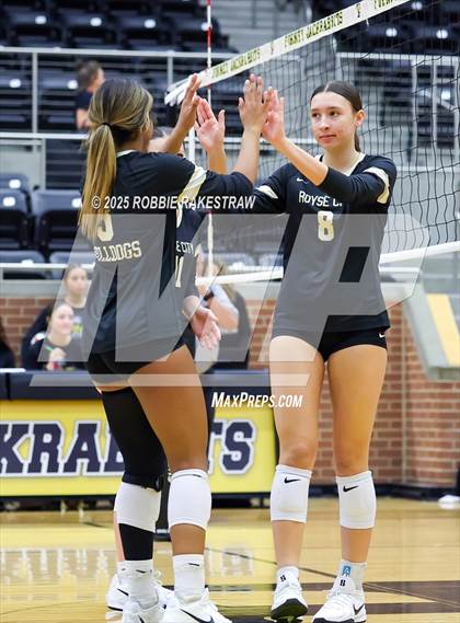 Thumbnail 2 in Anna vs Royse City (Raising Cane's Volleyball Showcase) photogallery.