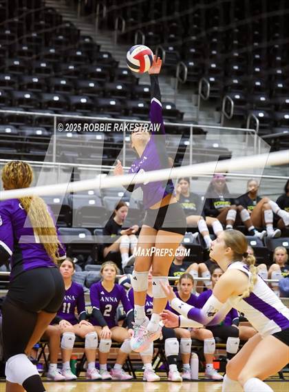 Thumbnail 2 in Anna vs Royse City (Raising Cane's Volleyball Showcase) photogallery.