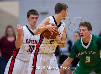 Thumbnail 2 in Blair Oaks vs Eugene (Eugene Tournament) photogallery.