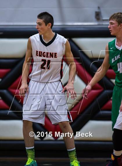 Thumbnail 1 in Blair Oaks vs Eugene (Eugene Tournament) photogallery.