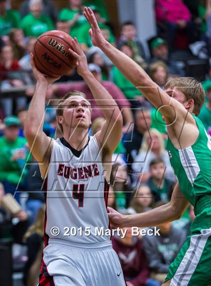 Thumbnail 3 in Blair Oaks vs Eugene (Eugene Tournament) photogallery.