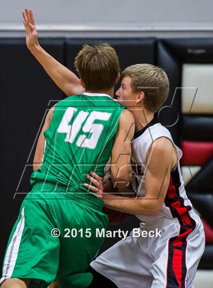 Thumbnail 2 in Blair Oaks vs Eugene (Eugene Tournament) photogallery.