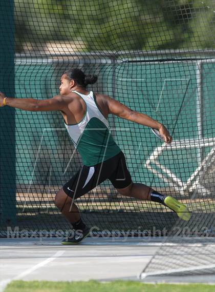 Thumbnail 3 in CIF State Track and Field Championships (Day 2 - Boys Discus) photogallery.