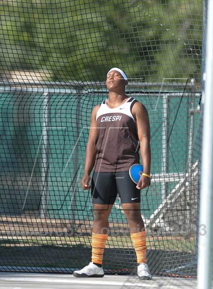 Thumbnail 3 in CIF State Track and Field Championships (Day 2 - Boys Discus) photogallery.