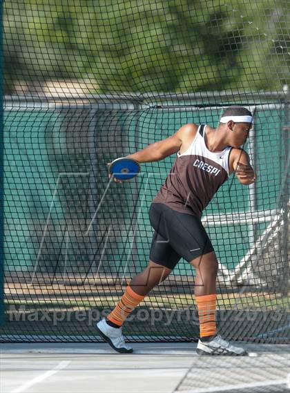 Thumbnail 3 in CIF State Track and Field Championships (Day 2 - Boys Discus) photogallery.