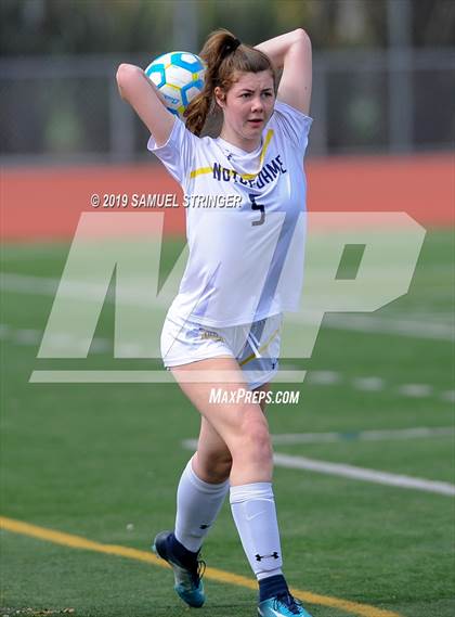 Thumbnail 2 in Notre Dame vs. Leigh (CIF CCS D2 Final) photogallery.