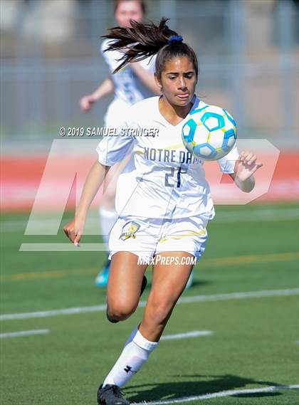 Thumbnail 1 in Notre Dame vs. Leigh (CIF CCS D2 Final) photogallery.