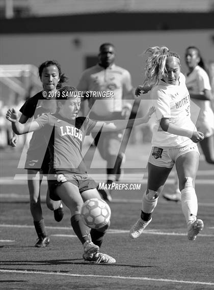 Thumbnail 3 in Notre Dame vs. Leigh (CIF CCS D2 Final) photogallery.