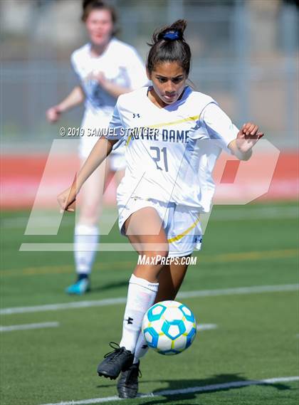 Thumbnail 2 in Notre Dame vs. Leigh (CIF CCS D2 Final) photogallery.