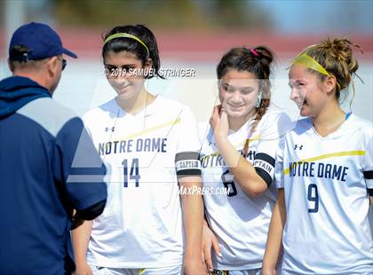 Thumbnail 2 in Notre Dame vs. Leigh (CIF CCS D2 Final) photogallery.