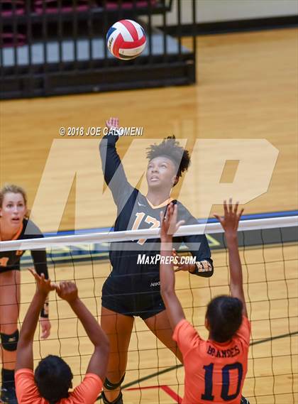 Thumbnail 1 in Brandeis vs Brennan (NEISD Volleyball Tournament) photogallery.