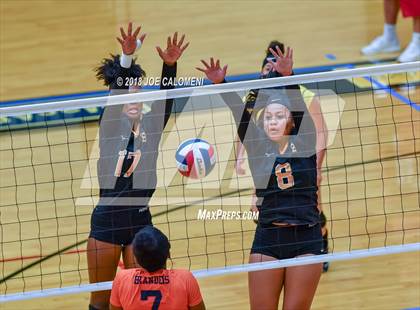 Thumbnail 1 in Brandeis vs Brennan (NEISD Volleyball Tournament) photogallery.