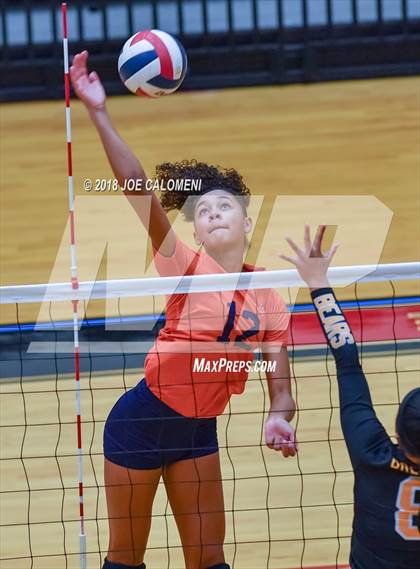 Thumbnail 2 in Brandeis vs Brennan (NEISD Volleyball Tournament) photogallery.