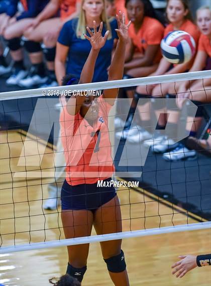 Thumbnail 3 in Brandeis vs Brennan (NEISD Volleyball Tournament) photogallery.
